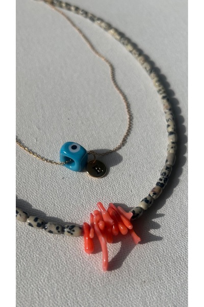 Doğaltaş Masalları قلادة جاسبر المرجانية