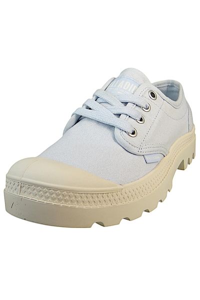 Palladium Damen Low Sneaker Pampa OX Low Top 92351-409-M Blau  Blue Art Baumwolle