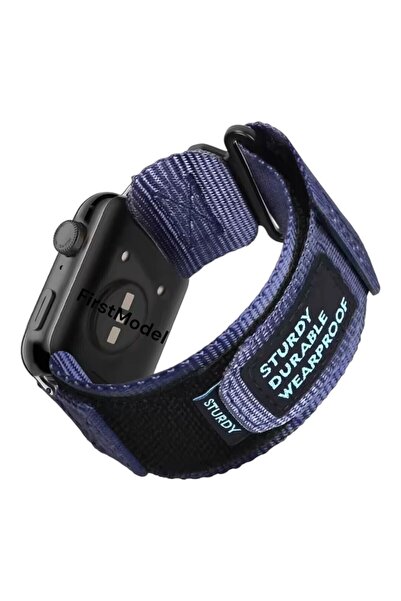 FirstModel Huawei Watch Fit 3,4,5 Pro Uyumlu Premium Cırtlı Bant Kordon Lacivert