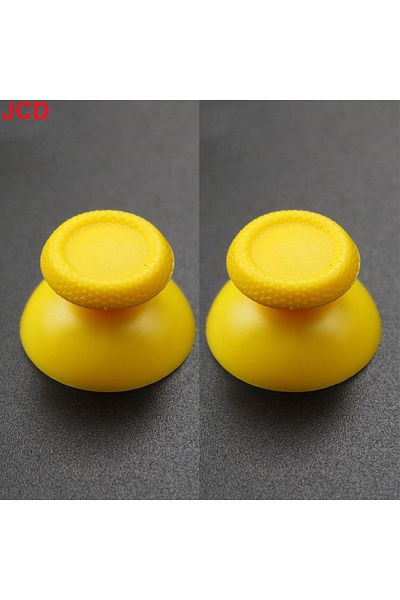 JCD yellow JCD 2pcs 3D Analog Joystick Stick For PS5 Controller Analogue Thumbsticks Caps Mushroom Game