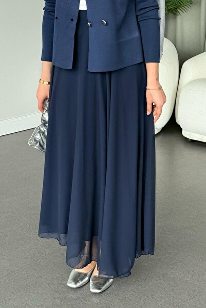 Hazamoda Pantofi cu fustă Dove bleumarin