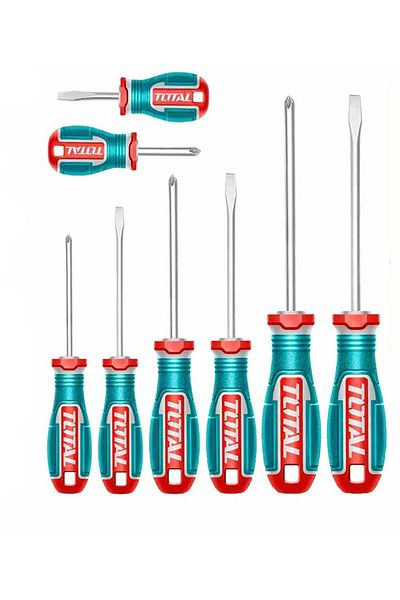 TOTAL 8 Pcs screwdriver set TKSDS0826