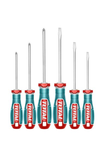 TOTAL tools 6 Pcs screwdriver set S2 TKSDS0626