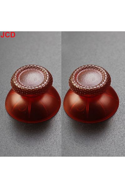 JCD transparent red JCD 2pcs 3D Analog Joystick Stick For PS5 Controller Analogue Thumbsticks Caps Mushr