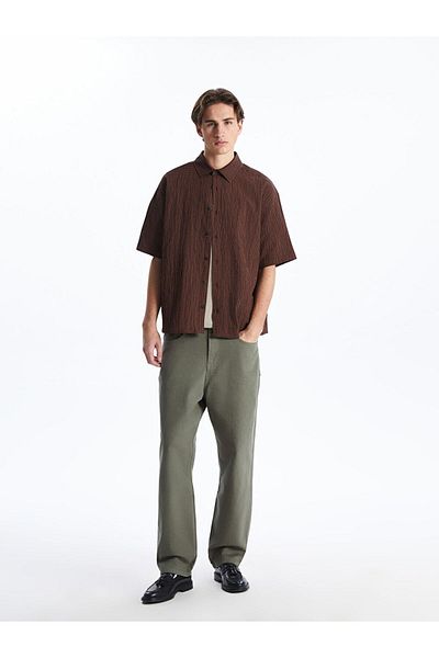 LC Waikiki Ανδρικό κοντομάνικο πουκάμισο XSIDE Comfortable Fit