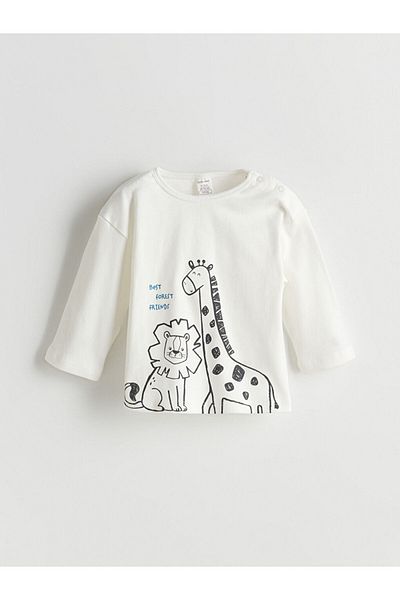 LC Waikiki Giraffe Printed Baby Boy T-Shirt and Leggings 2 Pack