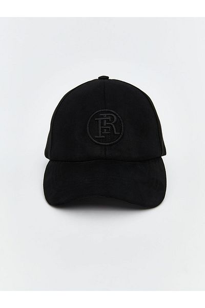 LC Waikiki Black Embroidered Men's Cap Hat