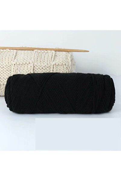 Choice غزل قطني أسود 02 مكون من 8 خيوط، وزن 100 غرام، غزل سميك خفيف الوزن، مناسب للحياكة اليدوية من صوف الأطفال