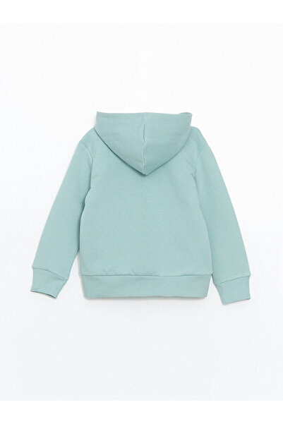 LC Waikiki LCW Kids Yeşil Uzun Kollu Kız Çocuk Kalın Fermuarlı Sweatshirt