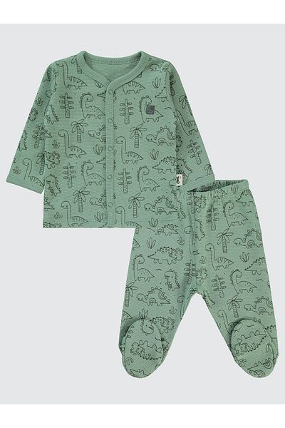 Civil Baby Baby Boy Pajama Set 1-6 Months Soft Khaki