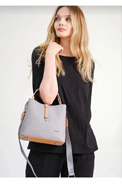 Just Polo حقيبة يد وكتف نسائية منقوشة ومطبوعة مكونة من 4 أقسام JustPolo tyc44...