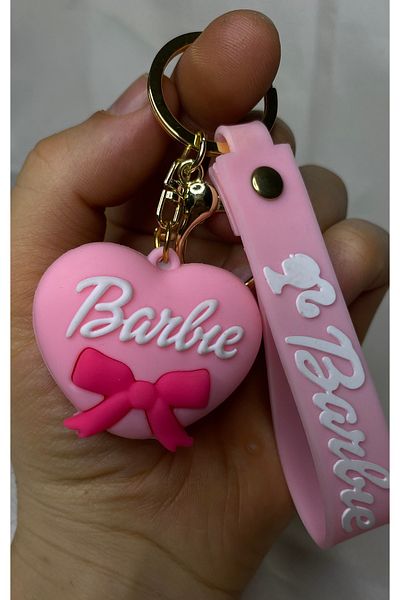 nss sky rock 3D Luxury Large Sizepink Heart Silicone Keychain and Bag Accessory