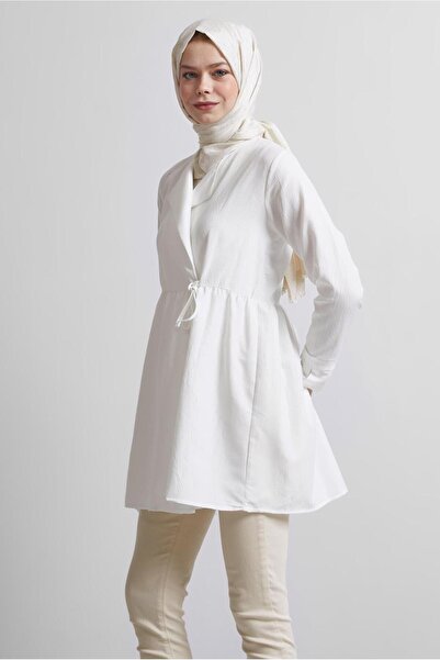 TRENDTESETTÜR Detailed Women &Apos; S White Dress t 9816