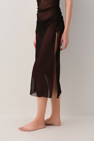 SUWEN Tulle Beach Dress