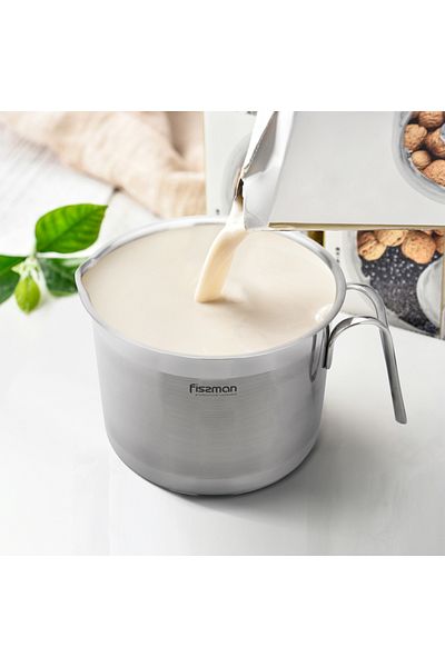 Fissman Stainless Steel Milk Pot 14x11cm Silver 1.5L