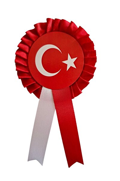 yıldızkurdelaankara Türk Bayragı Saten Kokart Rozet 100 Adet