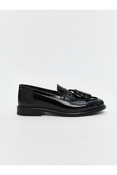 LC Waikiki Leather Look Bow Detailed Women's Loafer Shoes