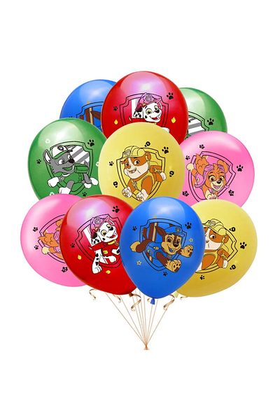 Choice set 2-10pcs Paw Dog Patrol Cartoon Balloons Marshall Chase Skye Everest 12inch Latex Globlos Toys Ch
