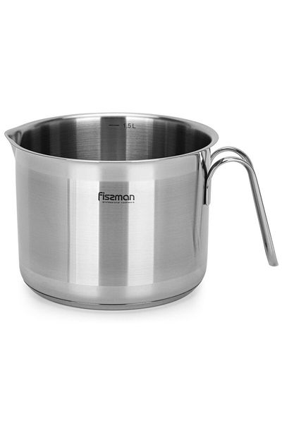 Fissman Stainless Steel Milk Pot 14x11cm Silver 1.5L