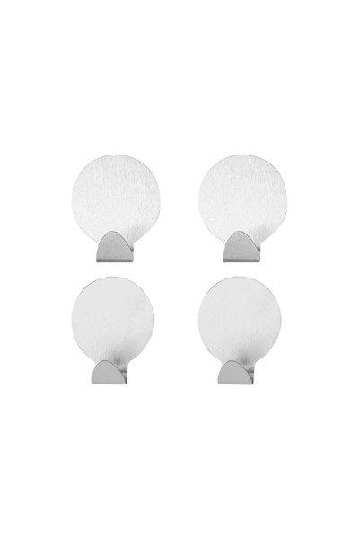 ROYALFORD Round Stainless Steel Adhesive RF12497 4pcs