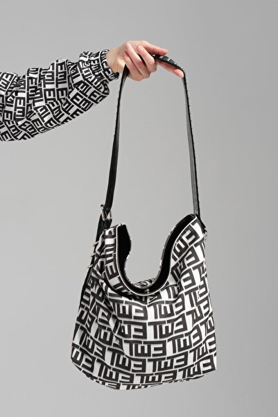 tw3 Geantă de damă cu model baroc cu curea