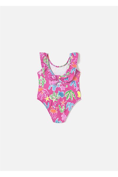 MAYORAL Costum de baie imprimat pentru fete fucsia 1742