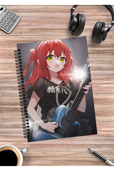 mertfigur Caiet cu spirală Bochi the Rock Anime A5 (50 coli)