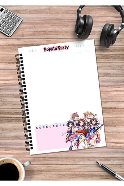 mertfigur Bang Dream Bandori Poppin Party Anime Spiral Notebook A5 (50Leaf)