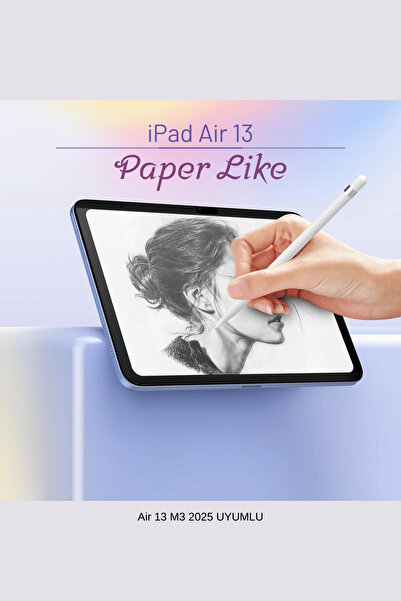 Fuchsia iPad Air 13 2025 M3 Çip Uyumlu Paper Like Ekran Koruyucu Gerçek Kağıt...