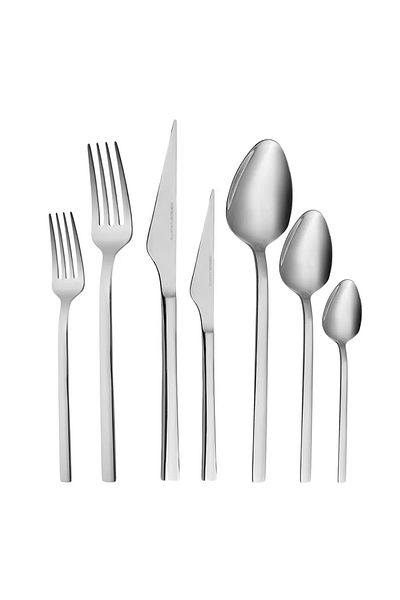 Karaca Karaca Sedir Elegance Set de tacâmuri din inox, 84 piese, pentru 12 persoane, argintiu