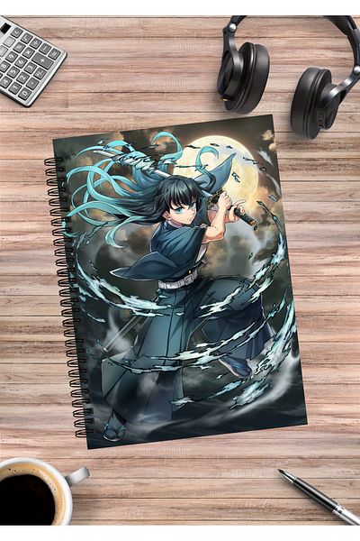 mertfigur Demon Slayer Anime Spiral Notebook A5 (50 Sheets)