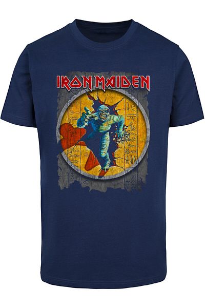 Merchcode Powerslave - Mummy Circle Ripped Paper T-shirt