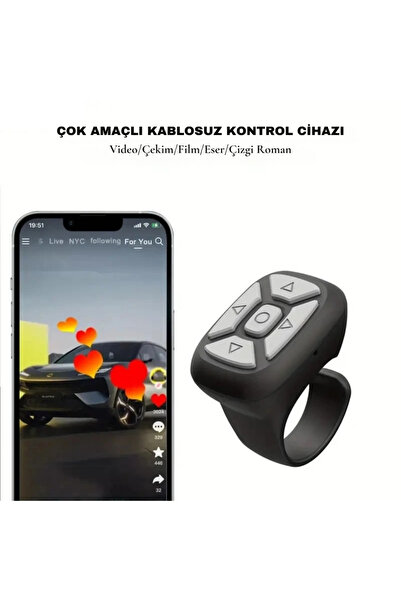 YENİTECH Dokunmatik Sayfa Kaydırıcı Telefon Tablet İçin Fotoğraf Çekme Sayfa Beğenme Selfie Çekme Cihazı