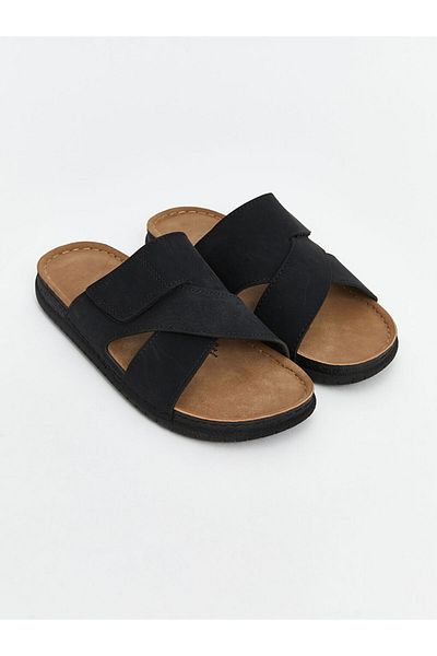 LC Waikiki Ανδρικές παντόφλες New Season Cross Banded Velcro - S5CT46Z8