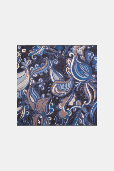 W Collection LACİVERT YÜN MENDİL