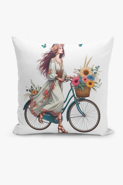 Filamente Husă de pernă cu imprimare digitală pe două fețe cu model boem (husă de pernă Bohemian)