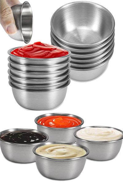 Binbirreyon Sauce Bowl Set 12 Pcs 18/8 Stainless Steel 6,2X2,2Cm Ra420