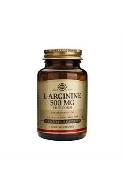 Solgar L-Arginine 500mg 50 Kapsül