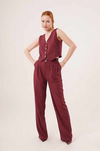 LOKADI Women's Vest Pants 2 Piece Set