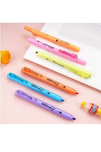 Writech Neon Pink Press-On Highlighter W-805S