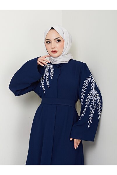 MY QILAM رقم 10 عباية عصرية من الحجر التستور ملابس نسائية فستان FERACE أزرق د...