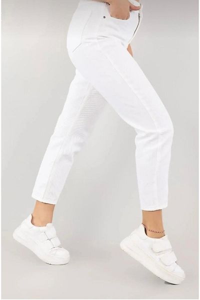 SU SHE Women's Mom Jean - Boyfriend Style High Waist Power Lycra