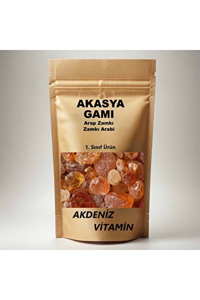 AKDENİZ VİTAMİN 100 gr Akasya Gamı - Akasya Zamkı - Arap Zamkı - Zamkı Arabi