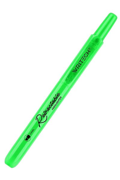 Writech Neon Green Push Highlighter W-805S