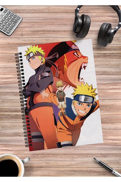 mertfigur Naruto Anime Spiral Notebook A5 (50Pages)