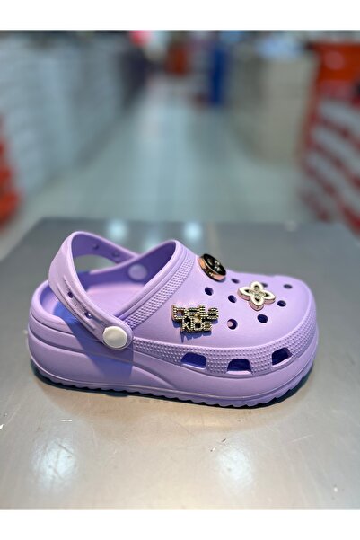 Akınal Bella High Sole Children's Stoned Closed Front Slippers