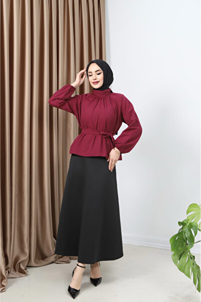 MODAALFABE Πουκάμισο με ζώνη με μαντίλα