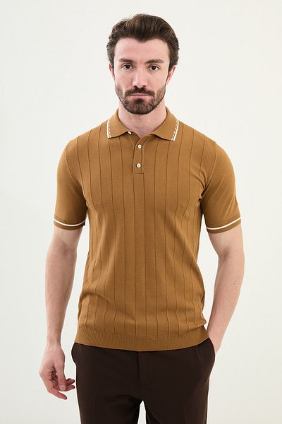 Mcr Knitwear POLO BUTTONED COLLAR