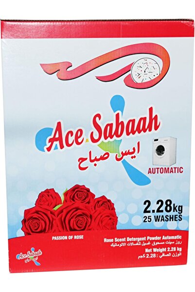 Ace Sabaah Rose Scent Detergent Powder, Original, Stain-free Clean Laundry, W...