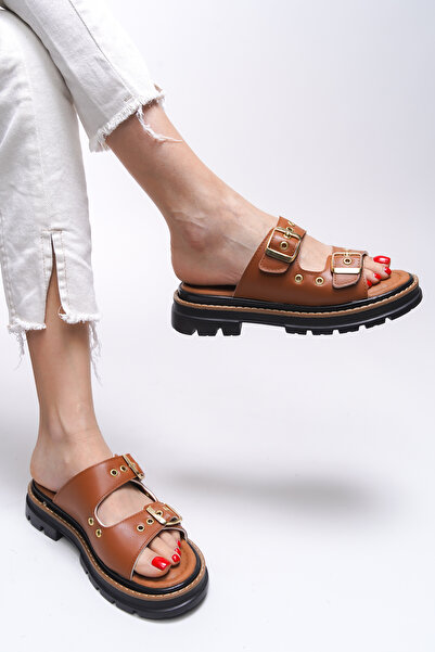 Riccon Дамски чехли Tamrithe 0012100, кафяви